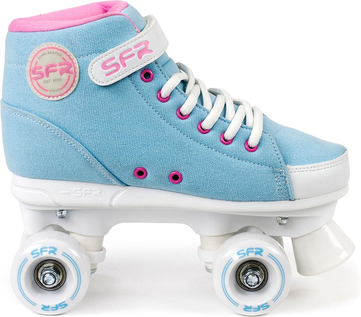 SFR Rolschaatsen - Maat 33Kinderen - blauw/ roze/ wit