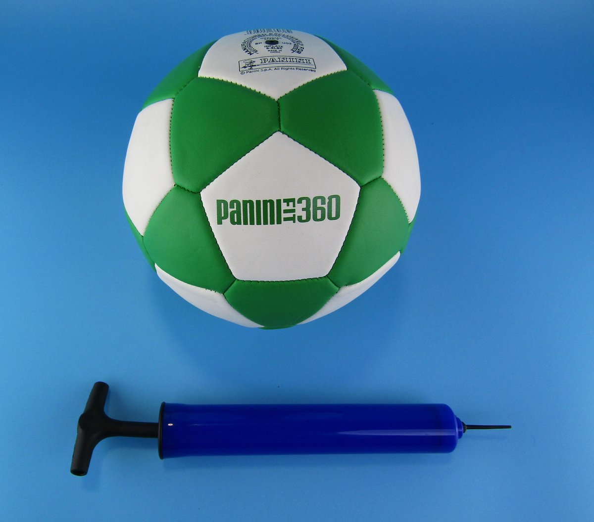 Panini - Voetbal - Unisex - Maat 3 - Handbal - Strandbal - Groen - Wit - Met pompje