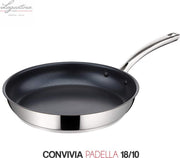 Lagostina Convivia 18/10 Roestvrij Staal Hoogglans Koekenpan | 30 cm