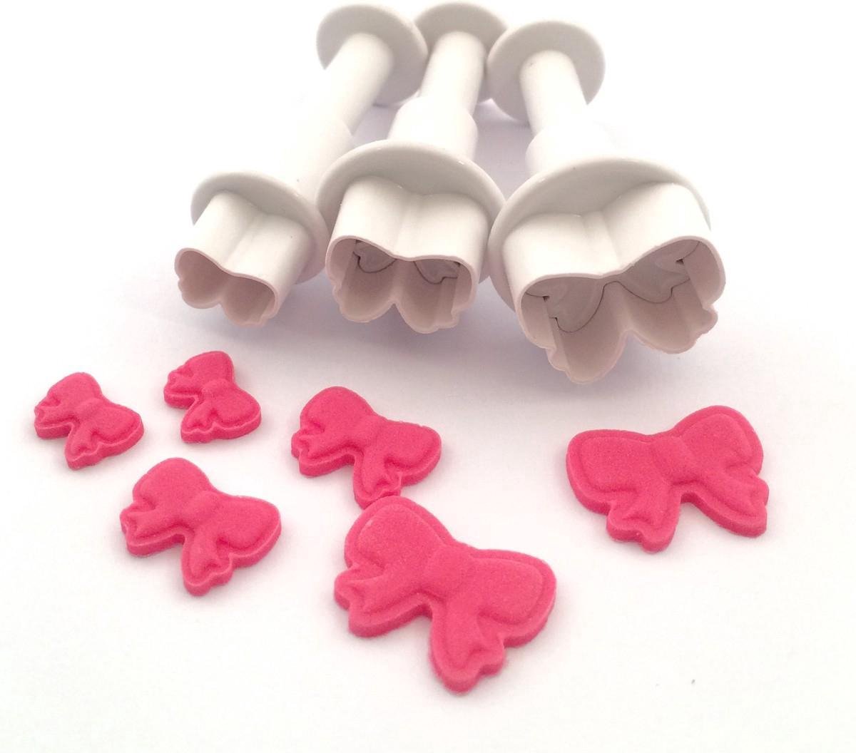 Dekofee Mini Plungers uitstekers Strikjes set/3
