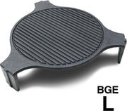 Smokeware Gietijzeren Grillrooster Large  - Barbecuerooster - Gietijzeren bakplaat- Grillrooster - Bakplaat - Grill-Bakplaat- Ø 46cm - Geschikt voor Bigg Green Egg Large