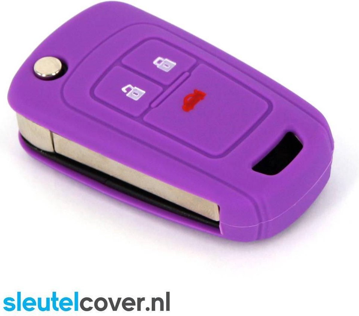Opel SleutelCover - Paars / Silicone sleutelhoesje / beschermhoesje autosleutel