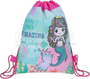 Zeemeermin- Zeemeermin- Rainbow - Regenboog - Rugtas - Tas - Rugzak - Gymtas - Kinderrugzak - 35cm x 28cm - Roze - Backpack for children - Pink