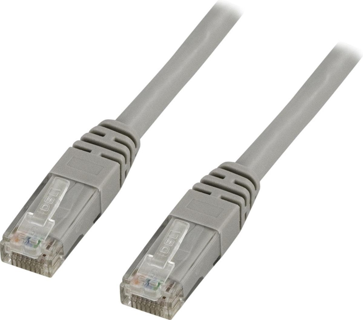 DELTACO TP-615 Cat6 U/UTP Netwerkkabel LSZH - Grijs - 15 meter