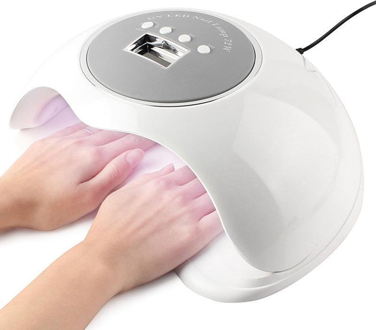 UV-LED Nageldroger - Droogt 2 Handen Tegelijkertijd – UV Lamp Gelnagels - Wit
