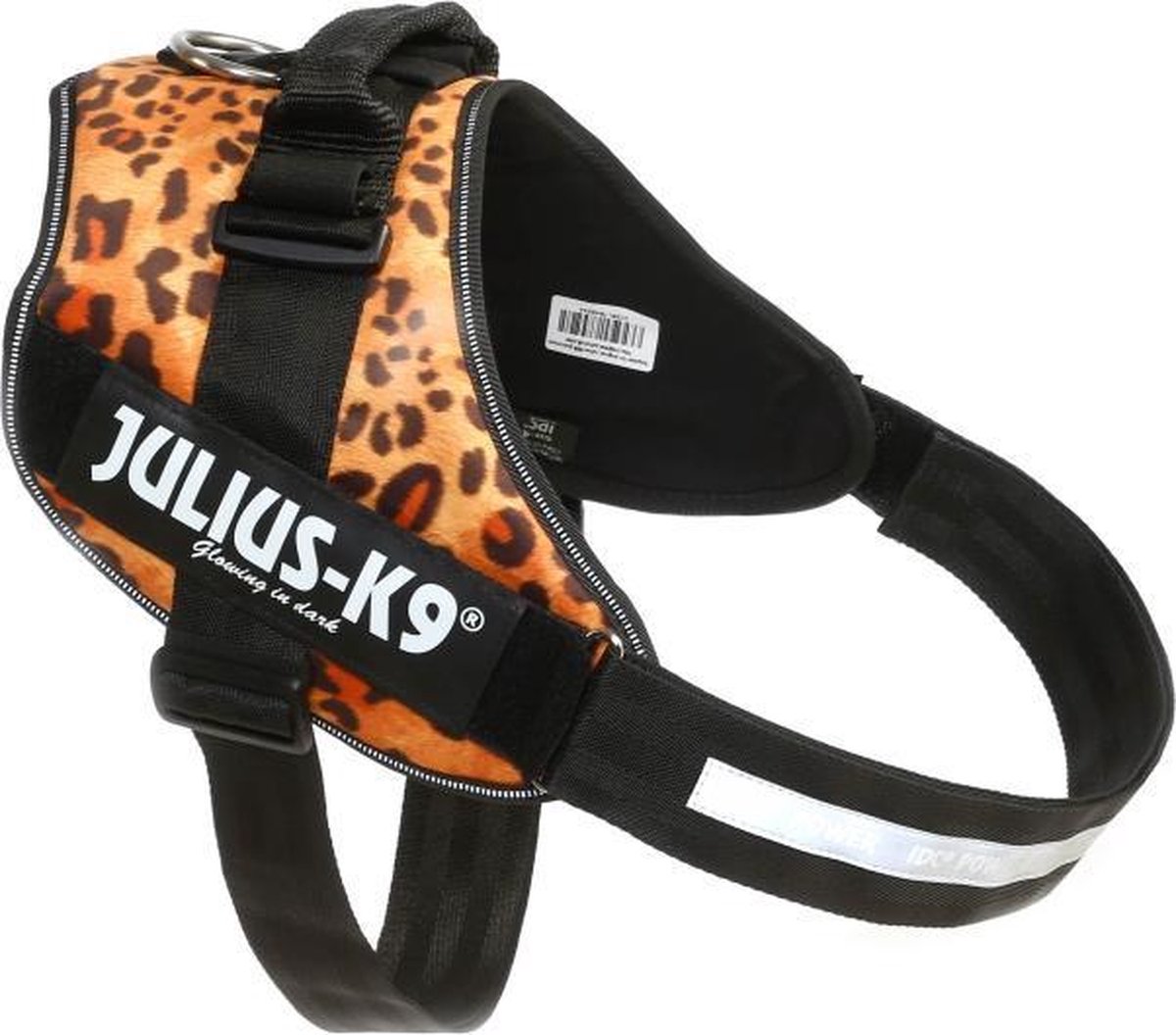 Julius-k9 idc power harnas fluweel 3 Luipaard XL/82-115CM