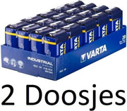40 Stuk (2 Doosjes a 20 st) Varta industrial MN1604 9V E-Blok