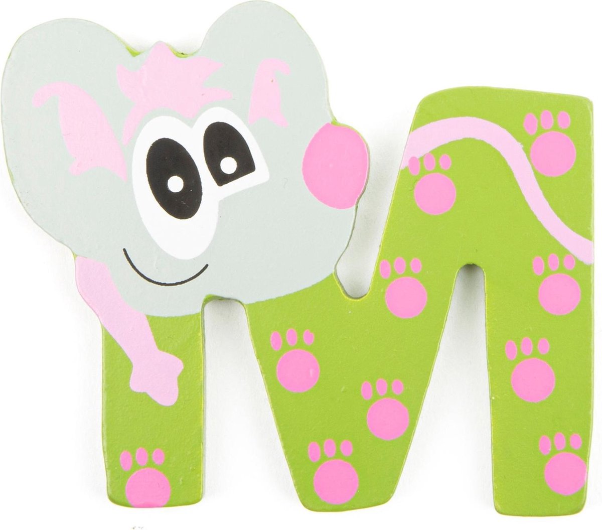 Small Foot Alfabet Dieren Letter M Hout 8 Cm