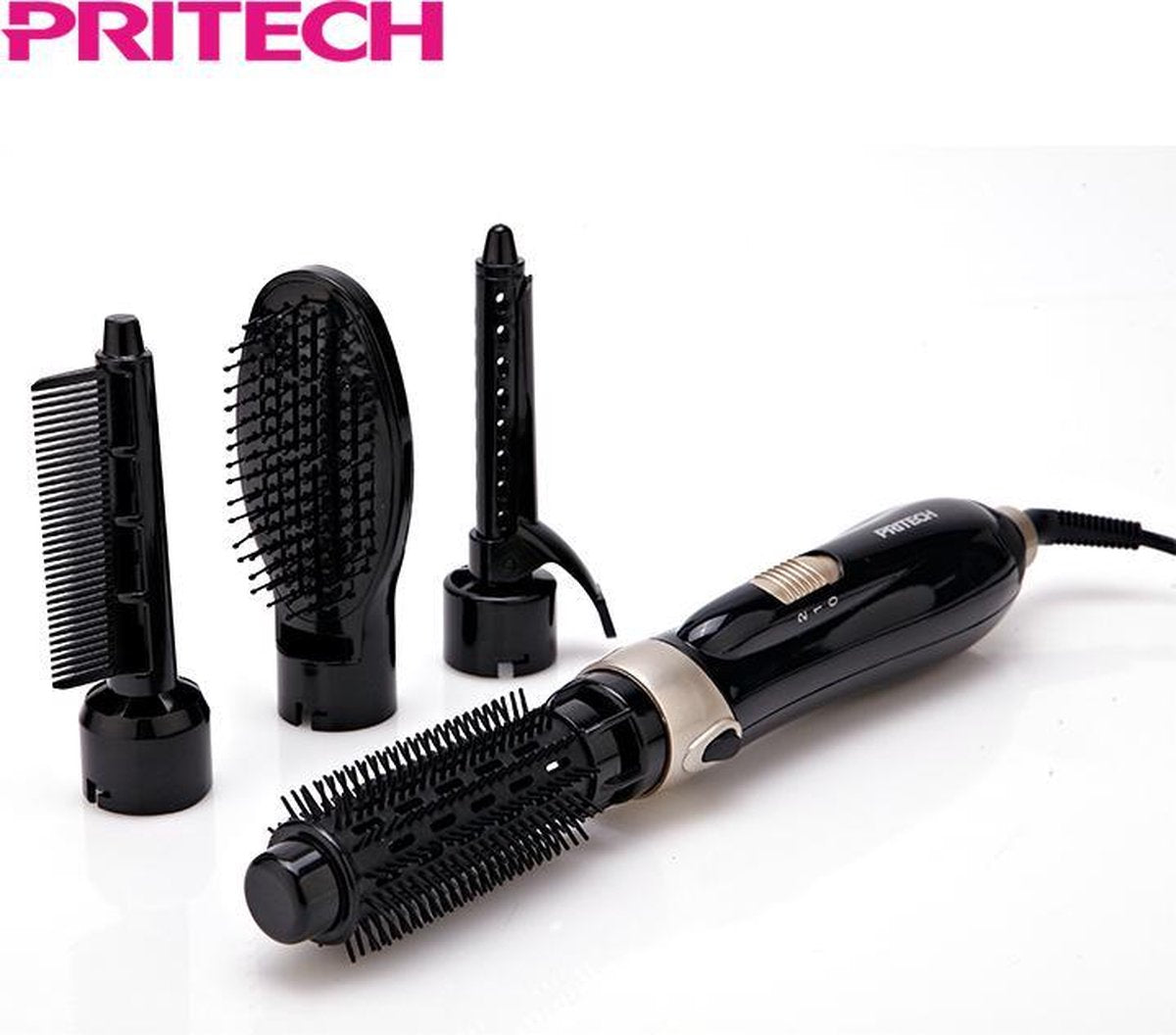 Föhnborstel | Borstel | Föhn | Stijltang | Magic Brush | Stijlföhn | Föhnkrultang | Krultang | Hair Dryer Brush | Dryer Brush | Droogborstel | Haardroger | Ionische Föhn | Haarborstel met Föhn | 4 opzetstukken | Volume föhn | 4 in 1