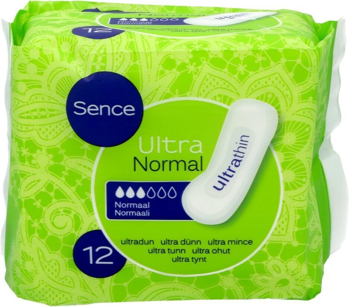 24x Sence Maandverband Normaal Zonder Vleugels 12 stuks