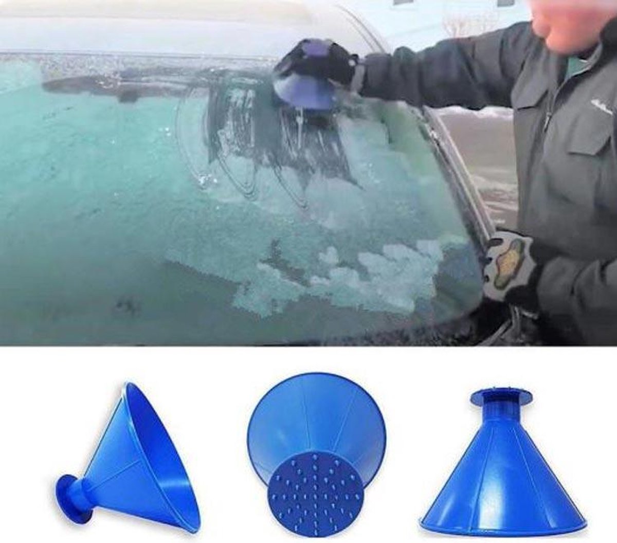 IJskrabber blauw | ijskrabber auto | ruitenkrabber  | raamkrabber