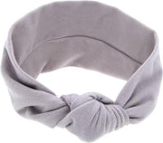 Little Indians Hoofdband Knot Junior One Size Katoen Grijs