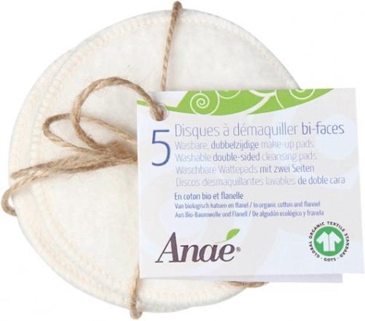 Hergebruikbare Anae wasbare make up schijfjes - 5 STUKS