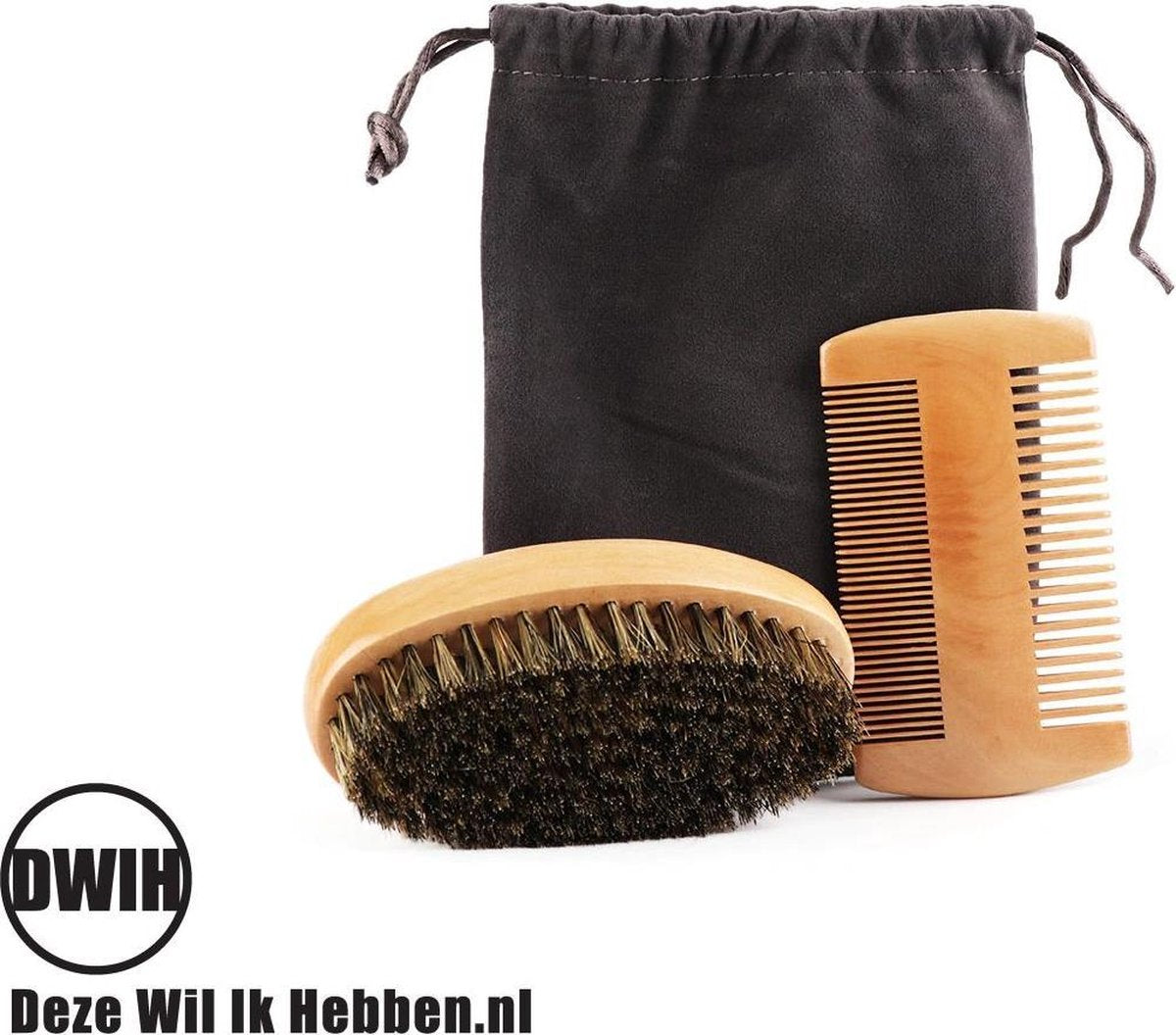 Baardverzorging set - houten baard kam met houten baardborstel / Houten kam / Houten borstel / Gift set / Baard set / cadeau heren