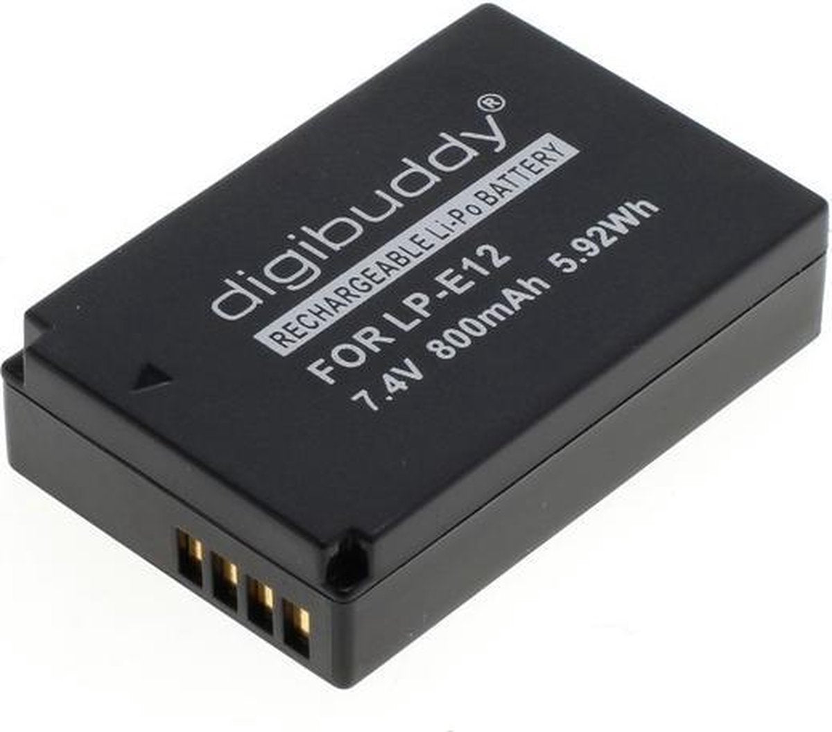 A-Merk Digibuddy Accu Batterij Canon LP-E12 - 800mAh