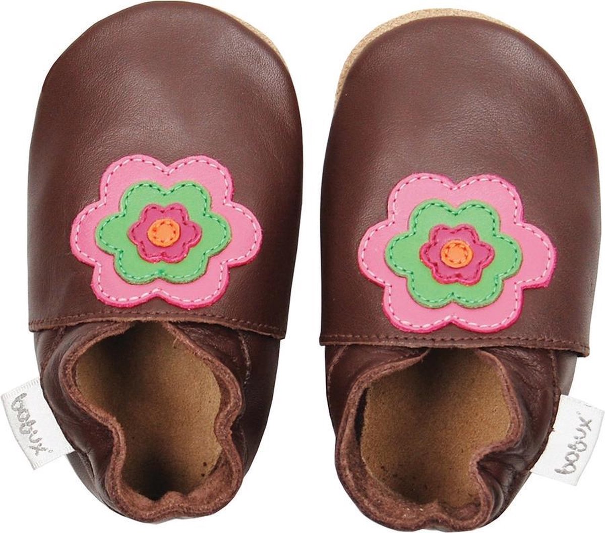 Bobux babyslofjes Chocolate flower power Maat: 5XL (20