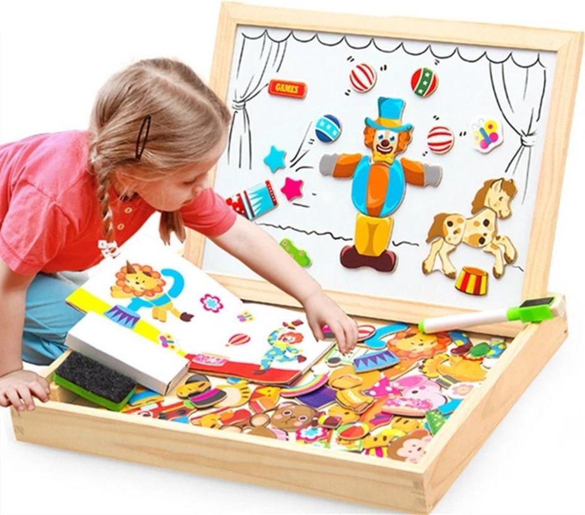 Leren Tekenen Voor Kinderen - Dieren Speelgoed voor kinderen - Kinder Speelgoed - Creatieve 3D puzzel - Magnetisch Speelgoed - Montessori Speelgoed - Educatief Speelgoed Vanaf 3 Jaar - Gezelschapsspellen Kinderen - Verjaardag Cadeau - Leerzaam