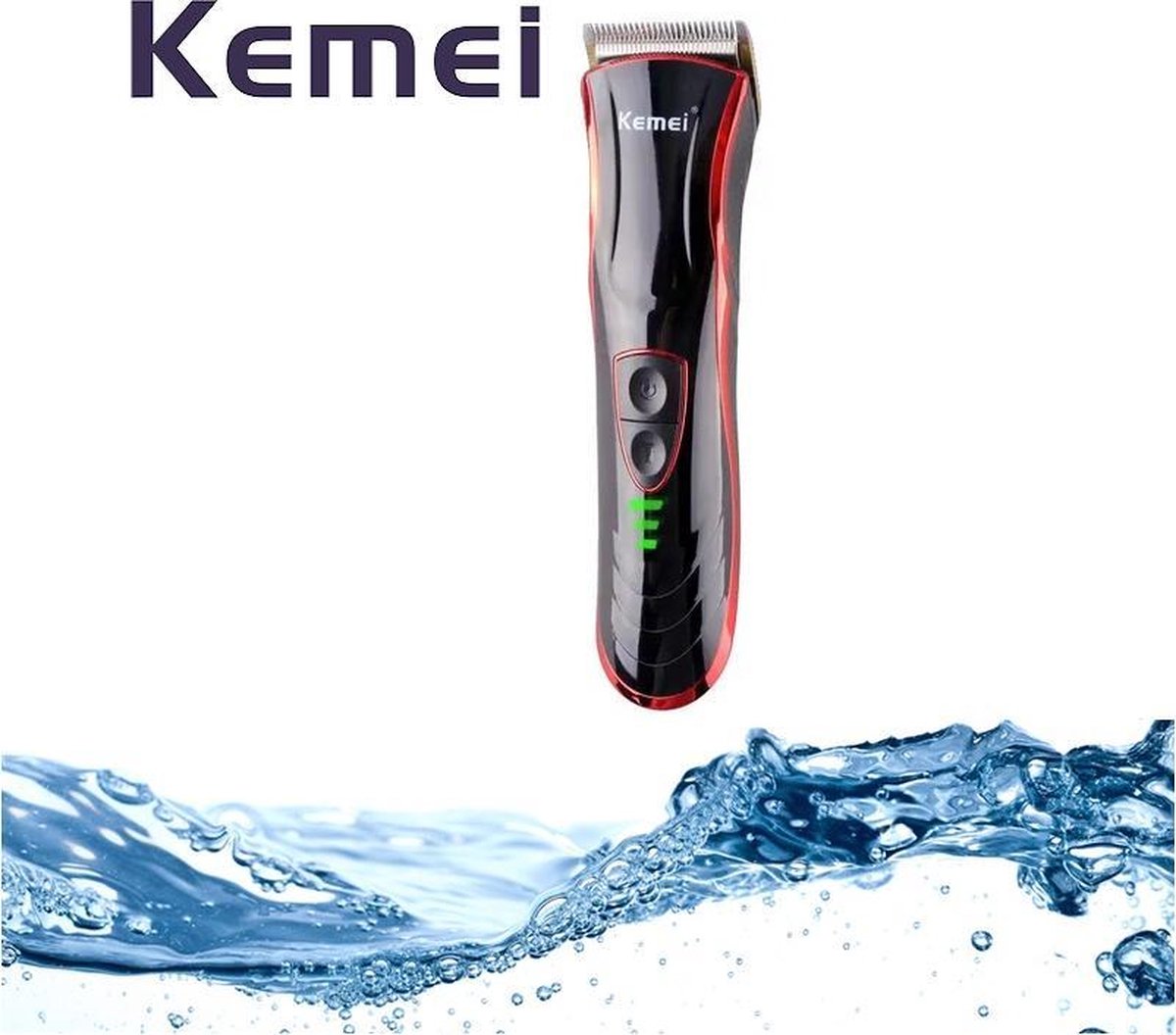 kemei 4002 - Waterdicht IPX 1 - Haar & baardtrimmer - Gratis Oor en Neus trimmer