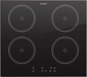 Virtuosa Inductiekookveld Inbouwkookveld 7000 W 59x52 cm 4 Zones Glas