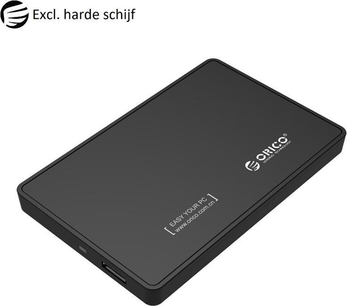 Orico  USB 3.0 Harde schijf behuizing  2.5 Inch SATA HDD en SSD - Zwart