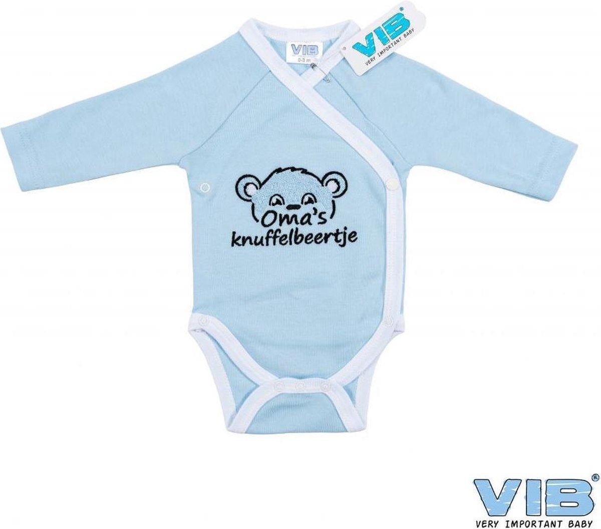 Vib romper blauw oma's knuffelbeertje