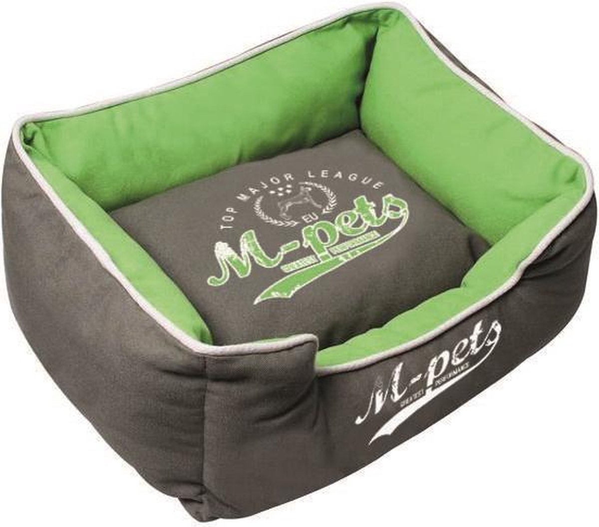 M-pets Hondenmand Dublin 55 X 45 X 23 Cm Katoen Groen/grijs