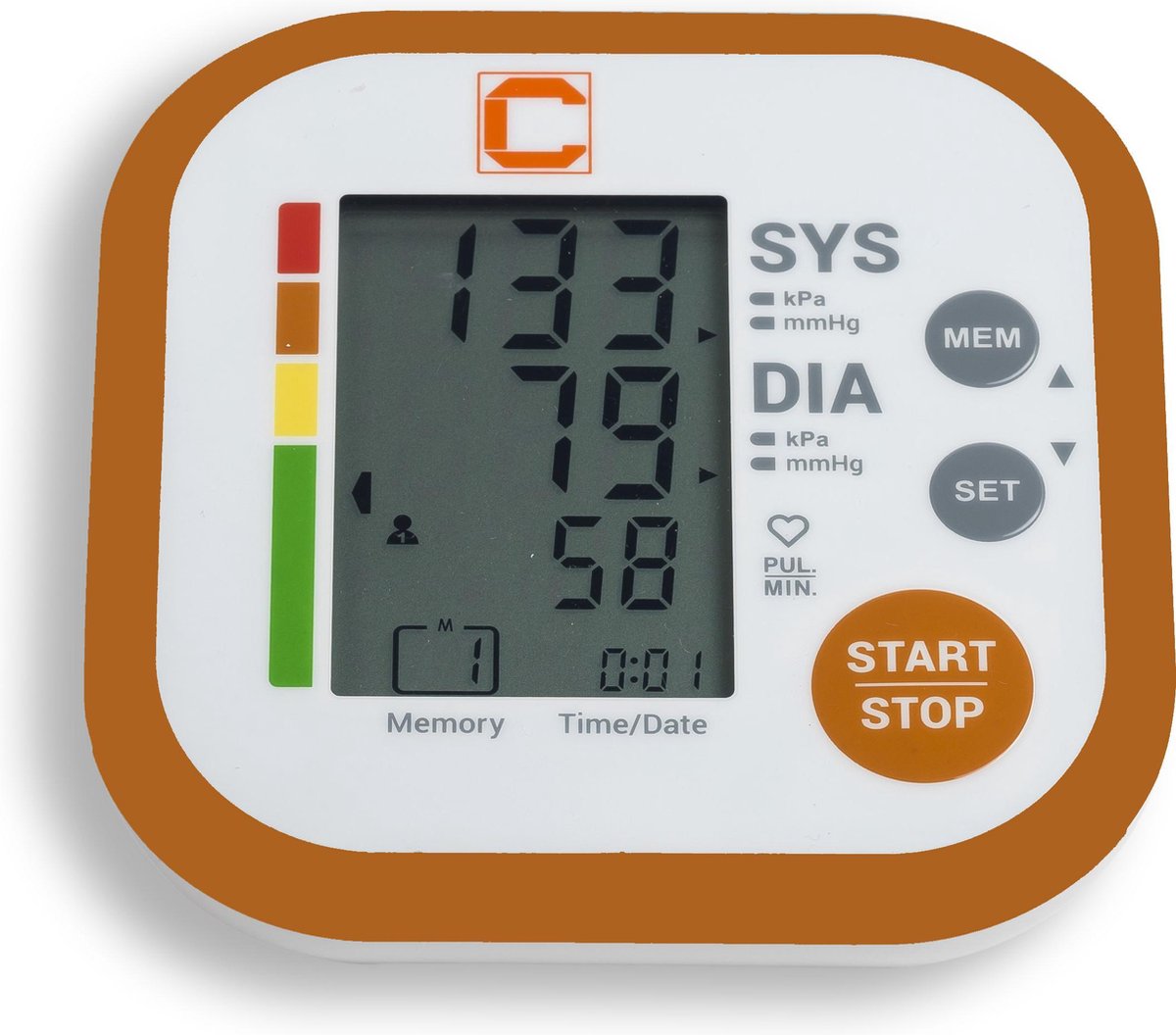 Cresta Care BPM630S Bovenarm digitale bloeddrukmeter | Onregelmatige hartslag herkenning | Dabl goedgekeurd | XL manchet 22 - 42 cm