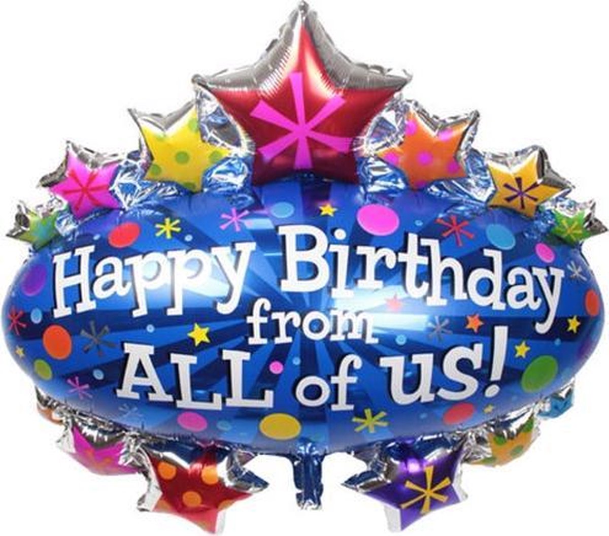 Grote XL happy birthday from all off us 95 cm