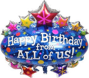 Grote XL happy birthday from all off us 95 cm