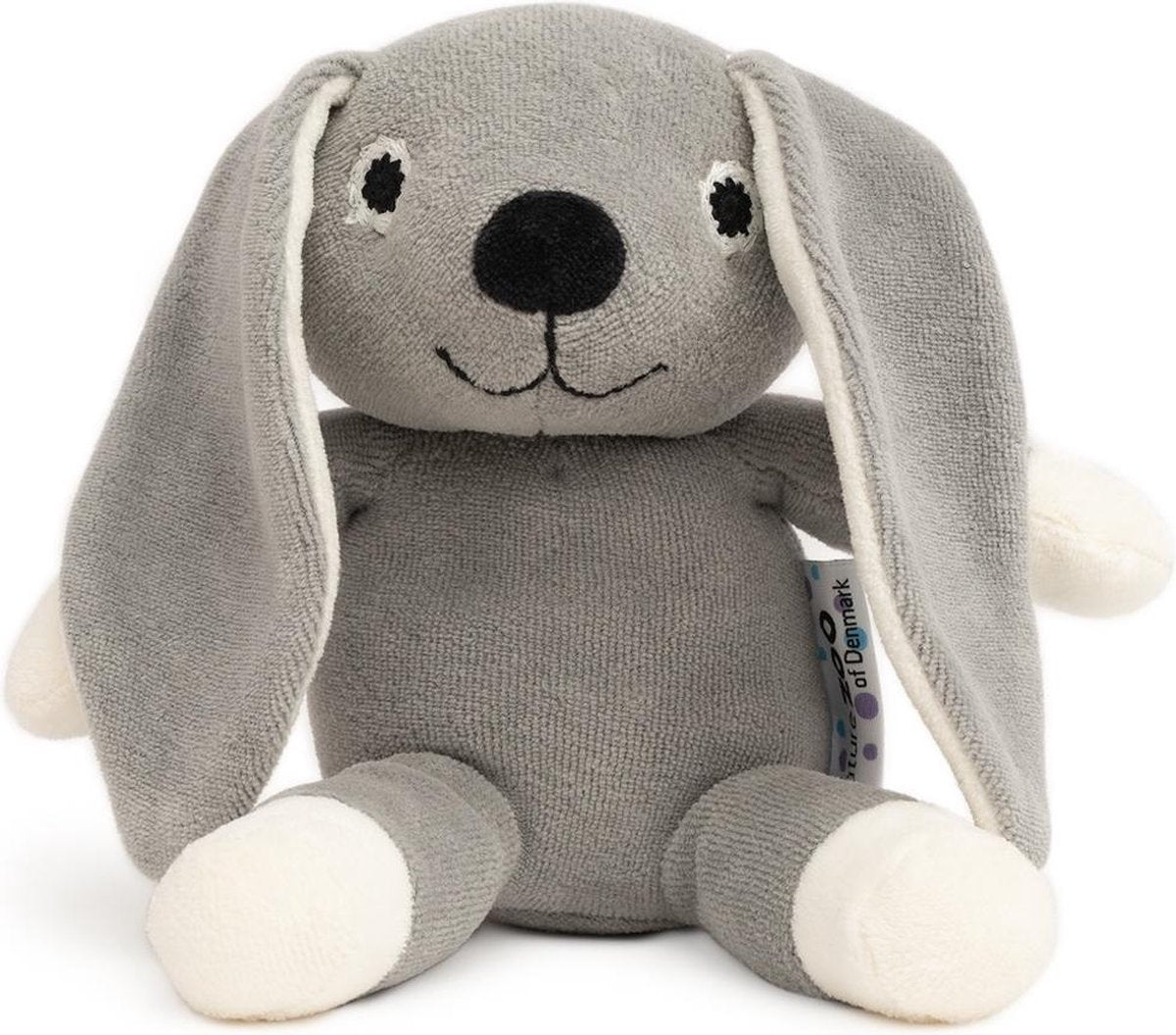 Naturezoo Knuffeldier Konijn Velours 18 Cm Grijs