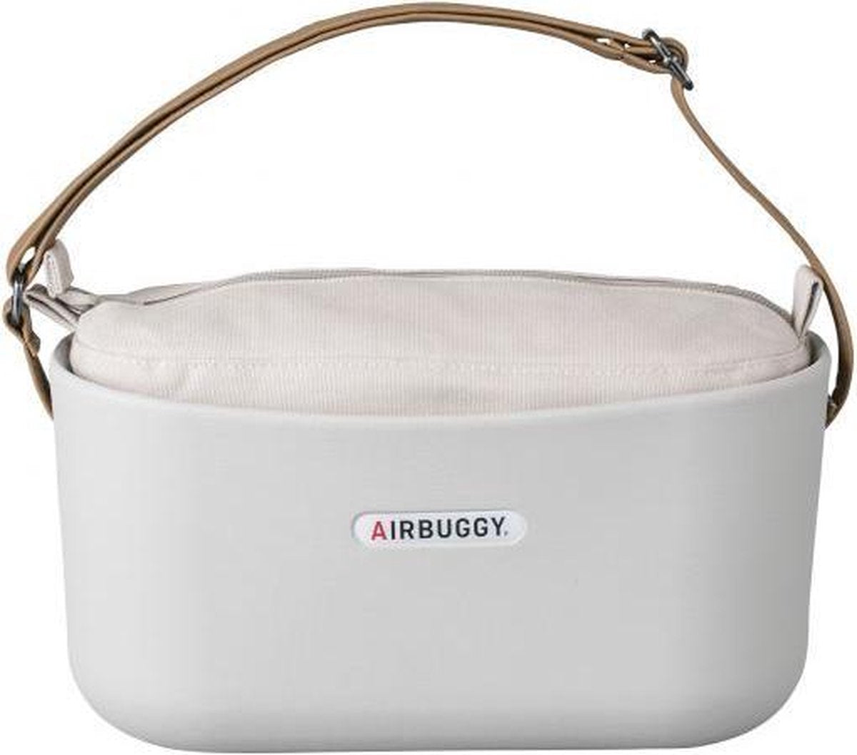 Airbuggy handtas hondenbuggy eorganizer lichtgrijs 31x14x37 cm