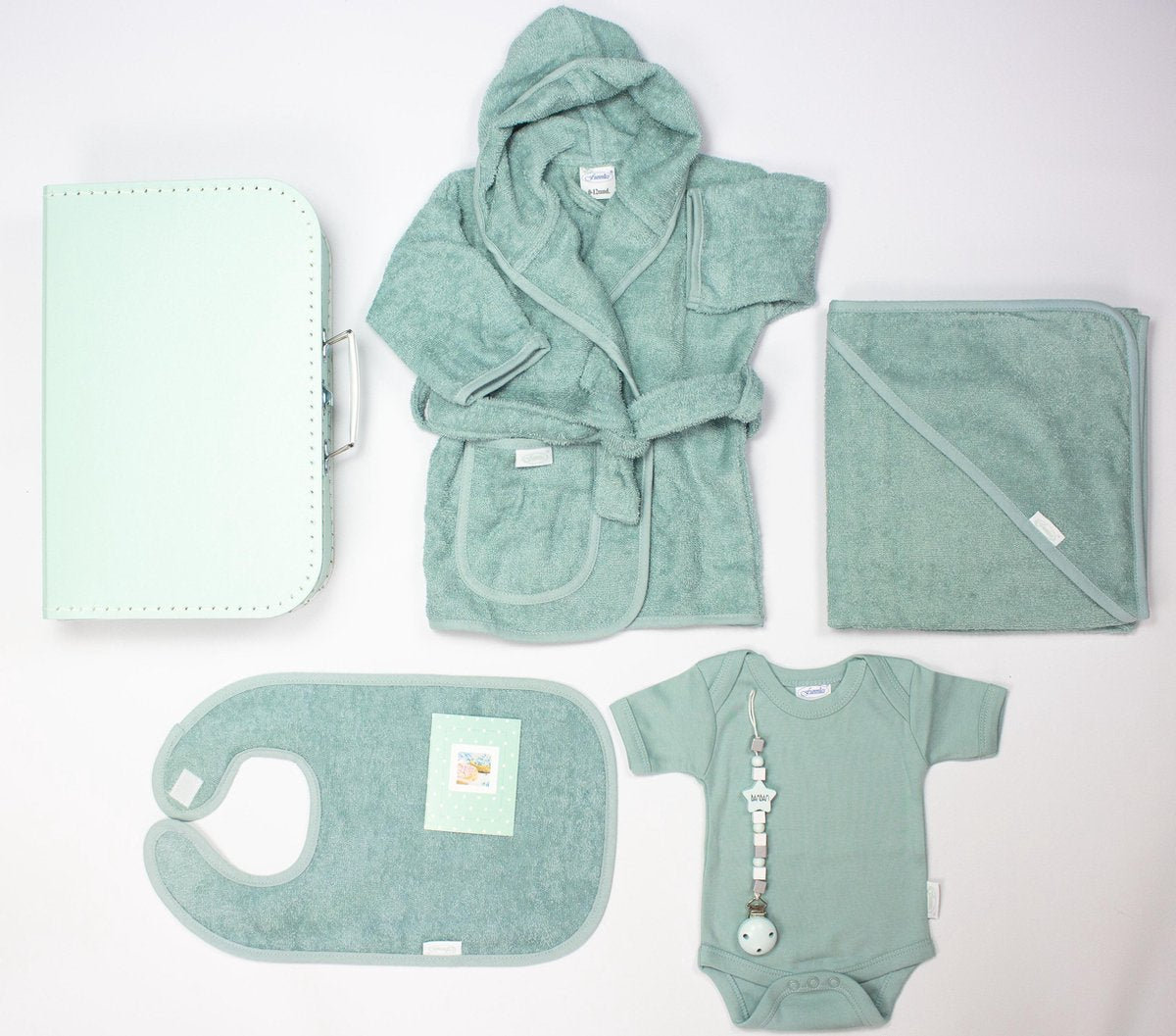 Babygeschenk I Baby Cadeau I Kraamcadeau I Babyshower I jongen meisje | speenkoord van BamBam |lindegroen