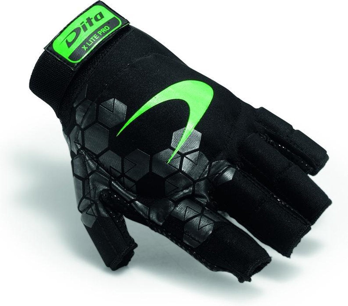 Dita X-Lite Pro Hockeyhandschoenen - Fluo Groen/Zwart - Maat Xs