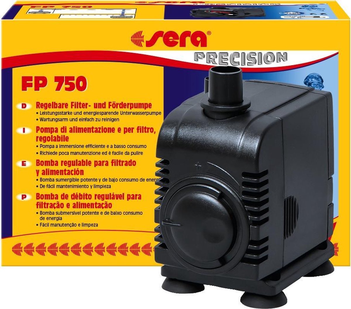 Sera aquarium pomp regelbaar fp 750