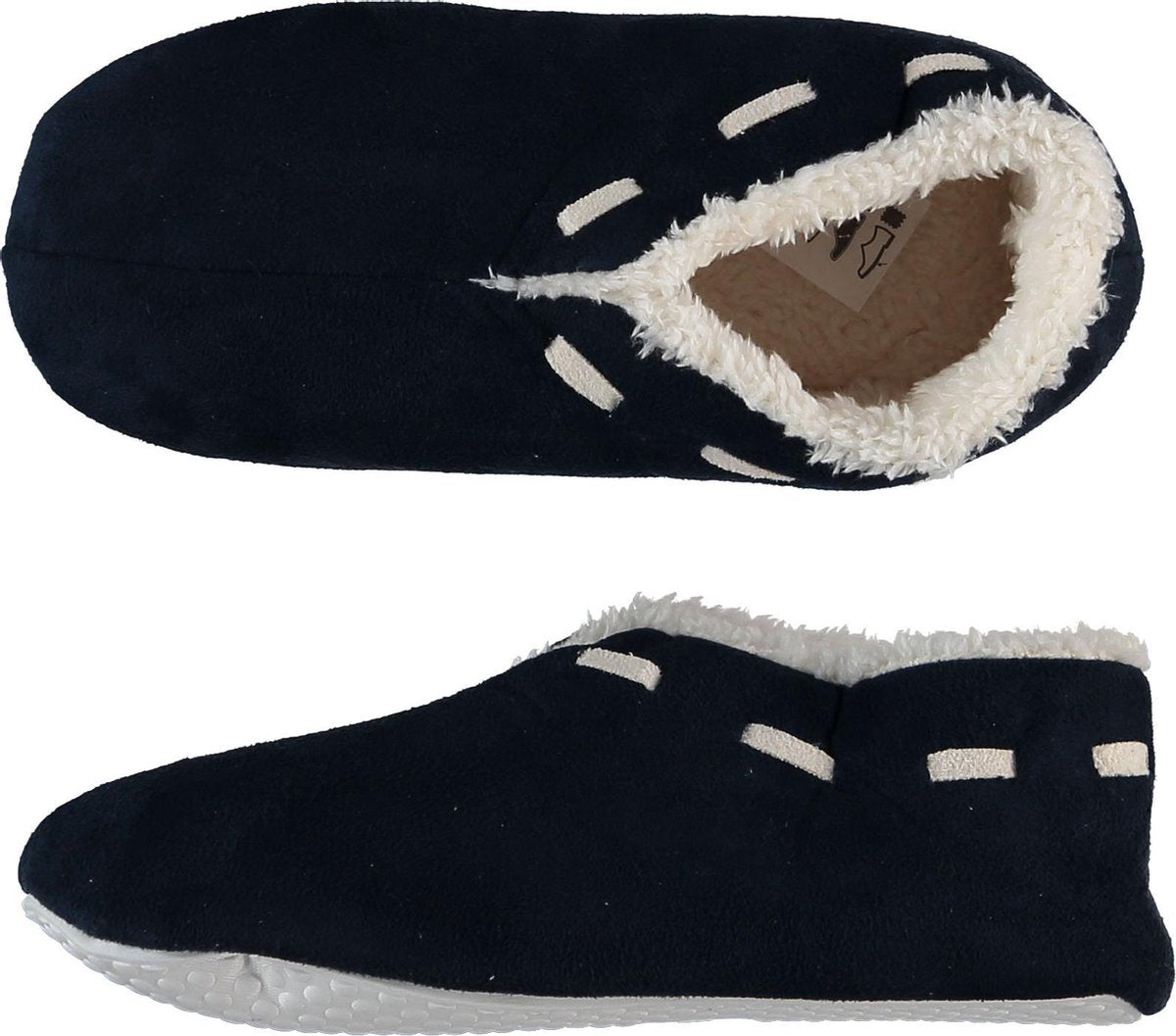 Sloffen - Pantoffels dames - Pantoffels - Spaanse sloffen - Spaanse sloffen dames - Donkerblauw - Maat 37/38
