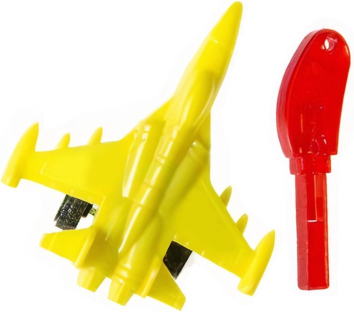Lg-imports Straaljager Lanceersleutel Jongens 5 Cm Geel 2-delig