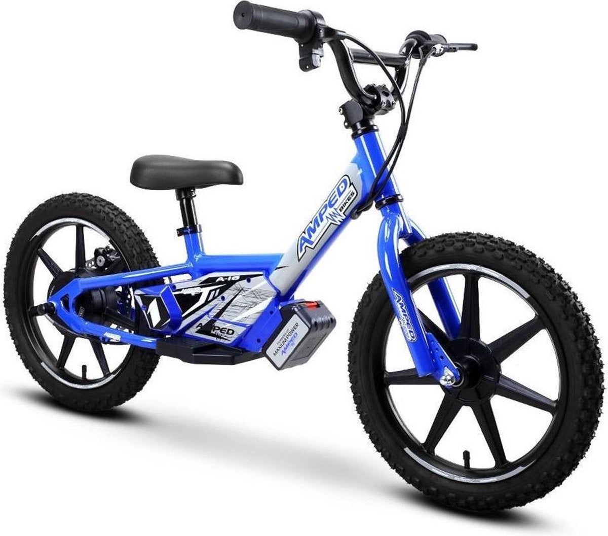 Amped A16 Elektrische Kinderfiets Loopfiets Blauw 16"