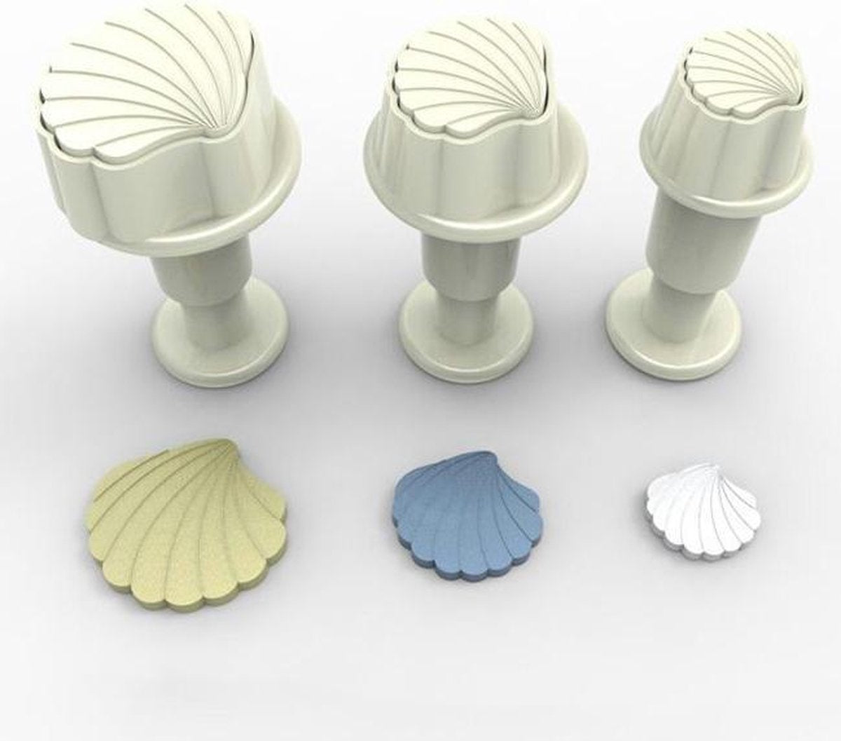 Dekofee Mini Uitstekers Schelpjes set/3