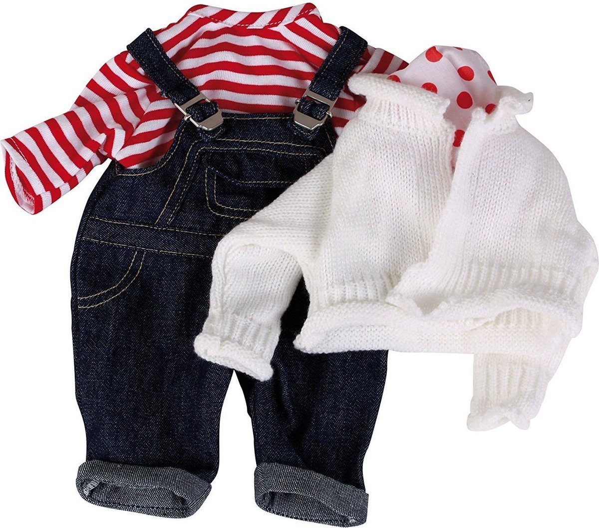 Gotz accessoires babypoppen 42 cm Tuinbroek met Vest