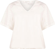 Tramontana | Broderie Top | Off White | Maat L