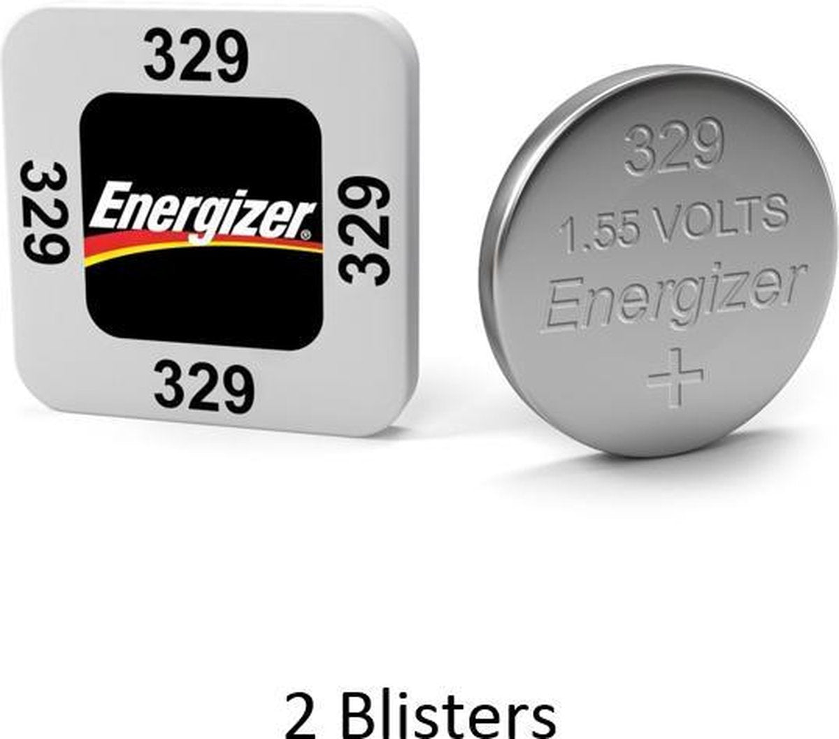 2 stuks (2 blisters a 1 stuk)Energizer Zilver Oxide Knoopcel 329 LD 1.55V