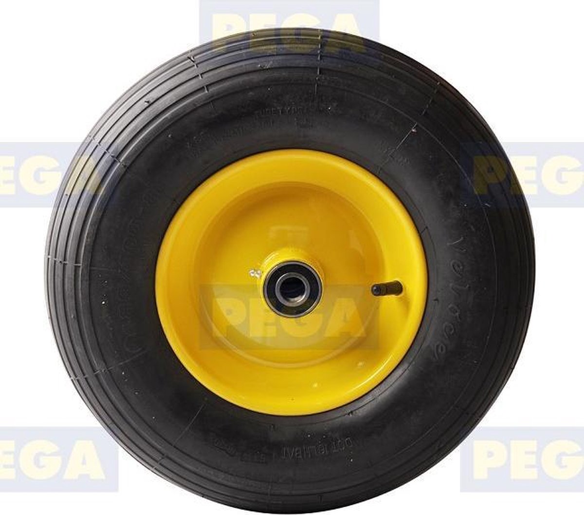 Boeggeleider centreerwiel 400-8 Asgat 20 mm Kruiwagenwiel met kogellagers/stalenvelg 8 (100.14)
