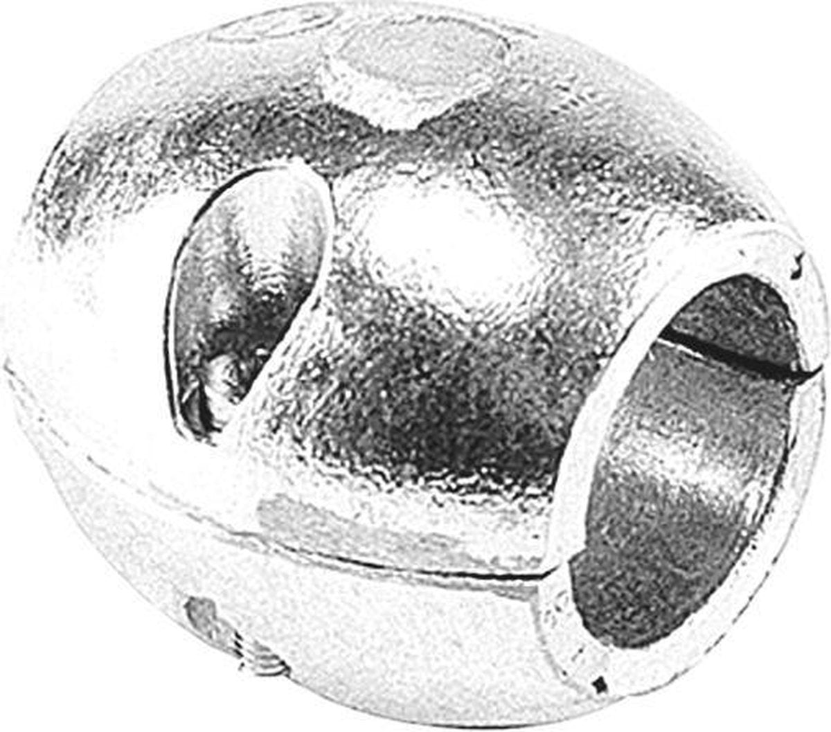 Talamex Schroefas anode bolvorm / SCHROEFAS ANODE 35MM ALUMINIUM