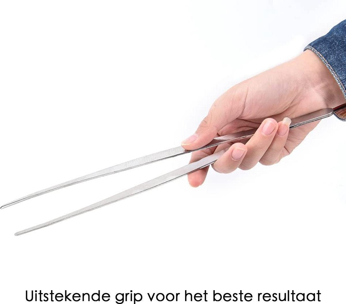 Flokoo - Keukenpincet - RVS - Zilver