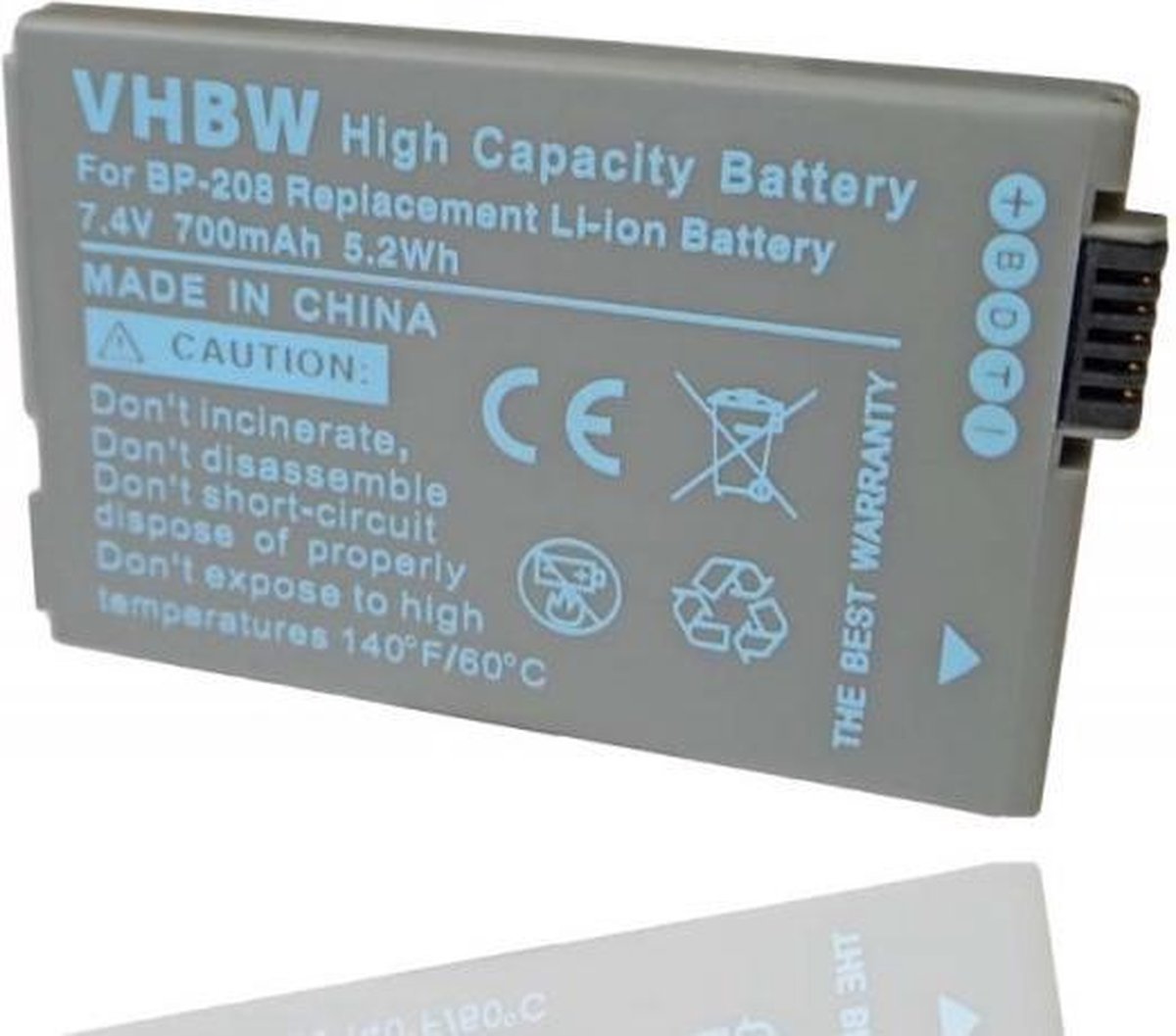 VHBW Camera accu compatibel met Canon BP-208 / 700 mAh