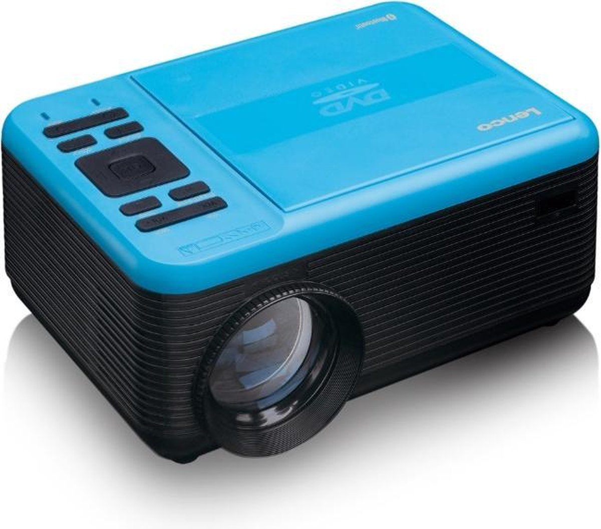 Lenco LPJ-500 - Beamer Full HD met DVD-speler en Bluetooth - Blauw