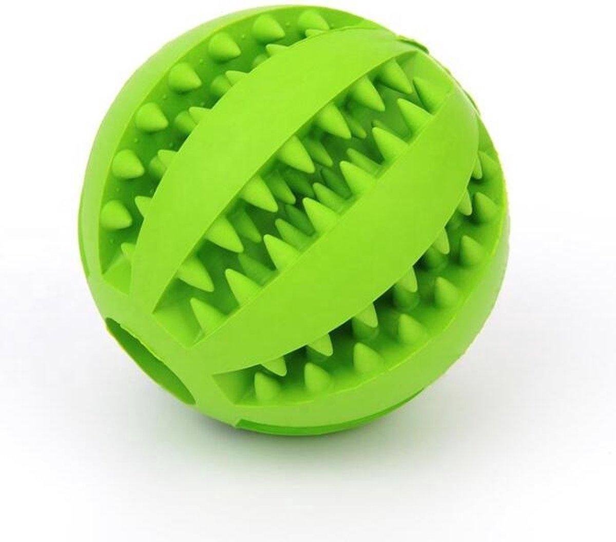 Doodadeals® Hondenbal – Snackbal Hond – Voerbal Hond – Voerbal Kat – Snackbal Kat – Hondenspeelgoed – Hondenspeeltjes – Hondenspeelgoed Intelligentie – Groen - ø 5 cm