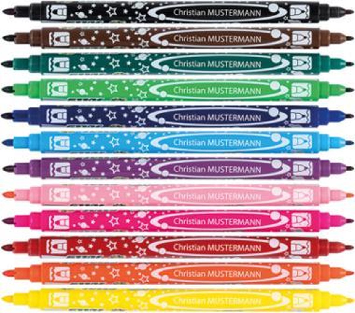 Jolly Superstar Duo Markers 12 kleuren