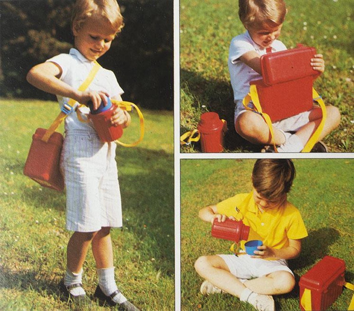 Picknick set voor kinderen - picknickmand - koffertje + drinkbus - BERCHET
