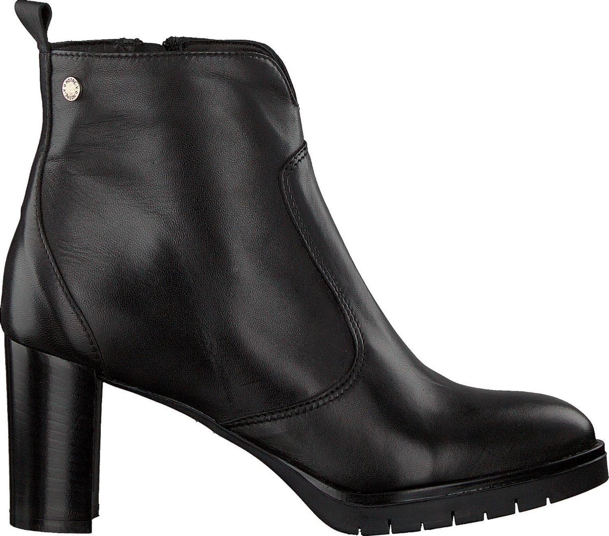 Notre-V 01-394 Enkellaarsjes - Enkelboots - Dames - Zwart - Maat 36